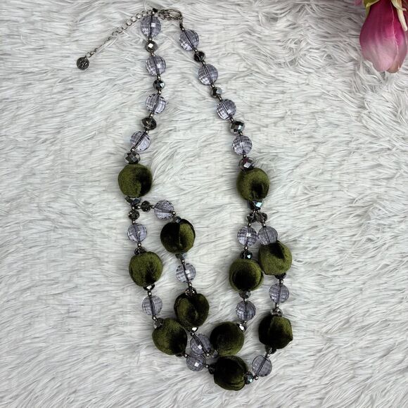 Plunder Design "Evergreen" Necklace Women’s Jewelry Velvet Holiday - Picture 7 of 8